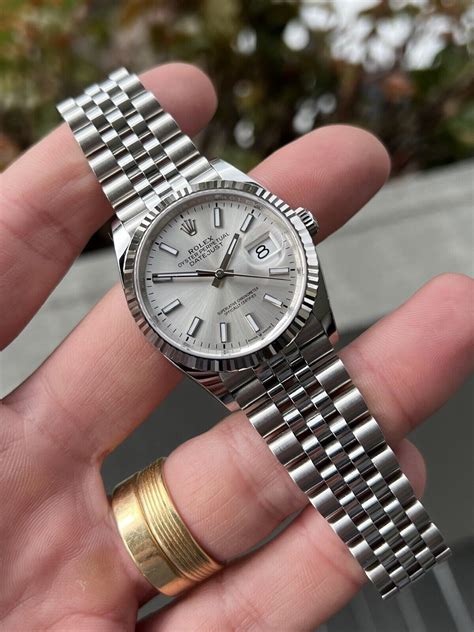 rolex datejust 36240|Rolex Datejust 126234 silver.